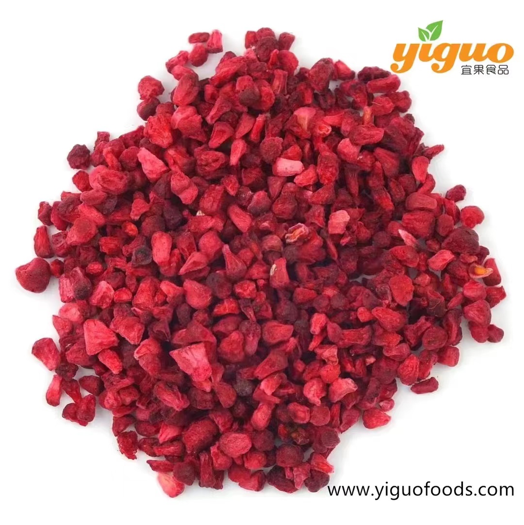 Red Raspberry Dried Freeze dried raspberry dices – Yiguo Foods(Qingdao) CO., ltd